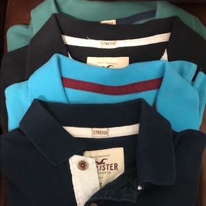 4 Hollister polos